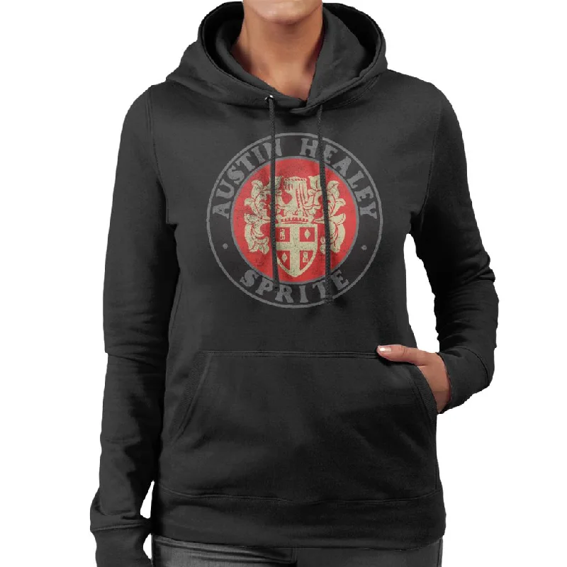 Deal Zone sleek hoodieAustin Healey Sprite Logo British Motor Heritage Women's Hooded Sweatshirt Deal Zone sleek hoodieAustin Healey Sprite Logo British Motor Heritage Women's Hooded Sweatshirt