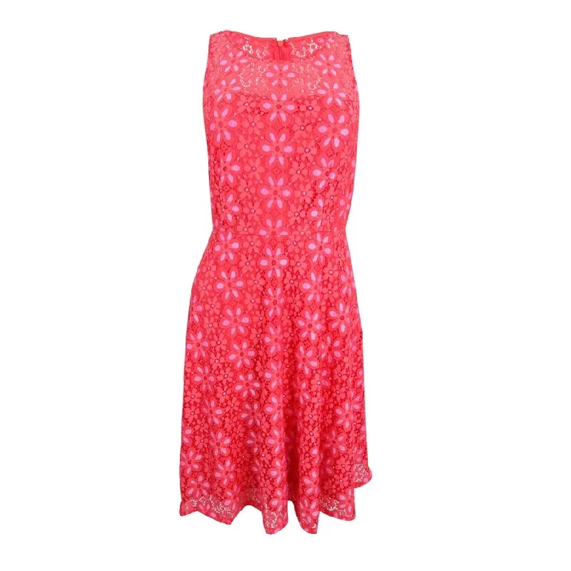 Super Sale ashionable dressNine West Women's Floral Lace A-Line Dress