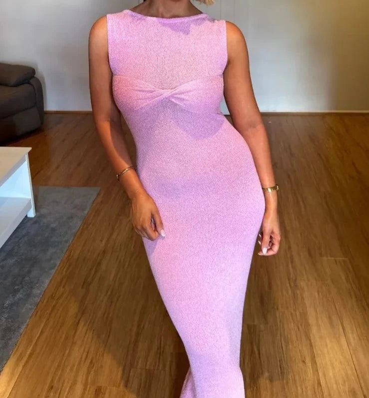 Can't Miss trendy bodycon dressA&A Bandeau Twist Knitwear Maxi Dress