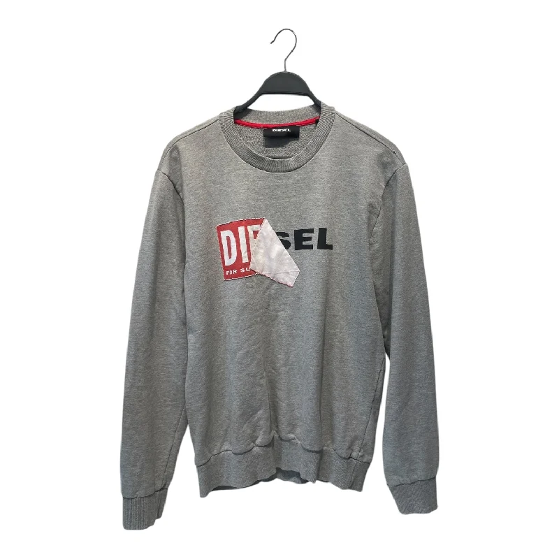 Price Reduction DIESEL/Sweatshirt/XL/Graphic/Cotton/GRY/