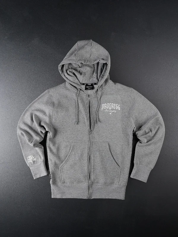 Friends and Family Sale PROGRESS ZIP-UP- GREY