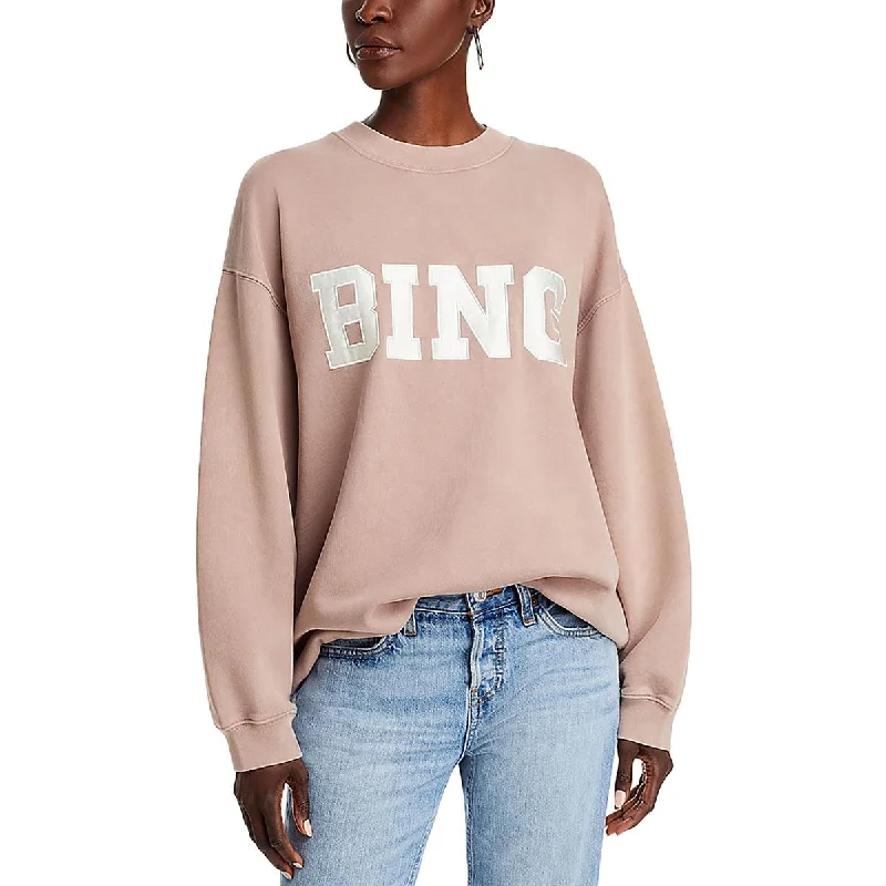 Sale Event Anine Bing Womens Cotton Logo Sweatshirt