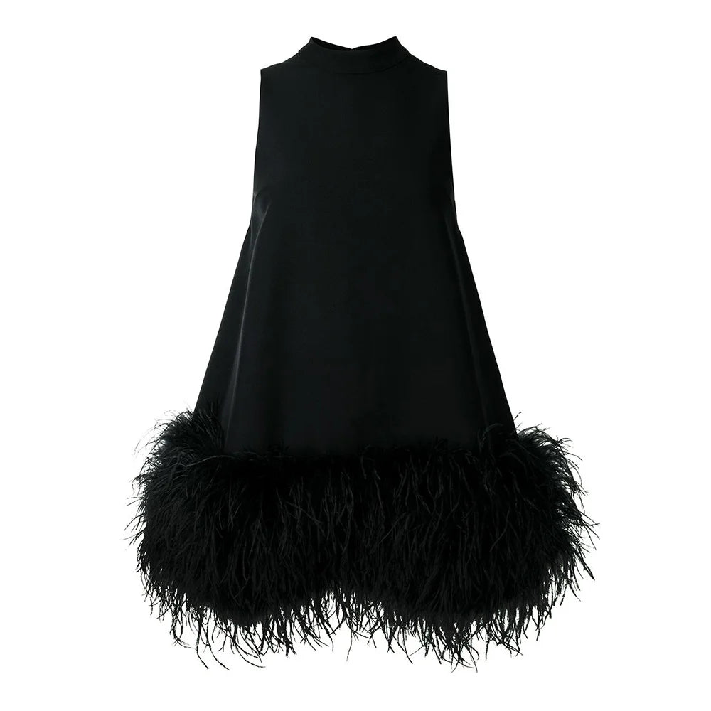 Year-End Sale comfy maxi dressA&A Luxe A Line Feather Tassel Dress