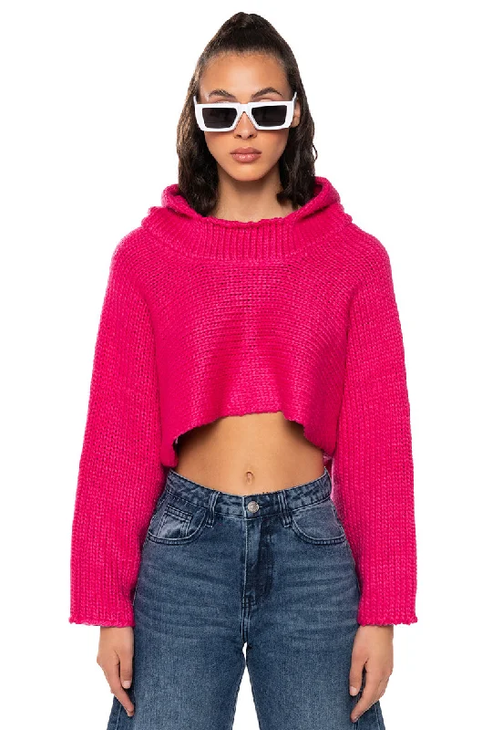Today’s Special WORSHIP ME HOODED CROP SWEATSHIRT