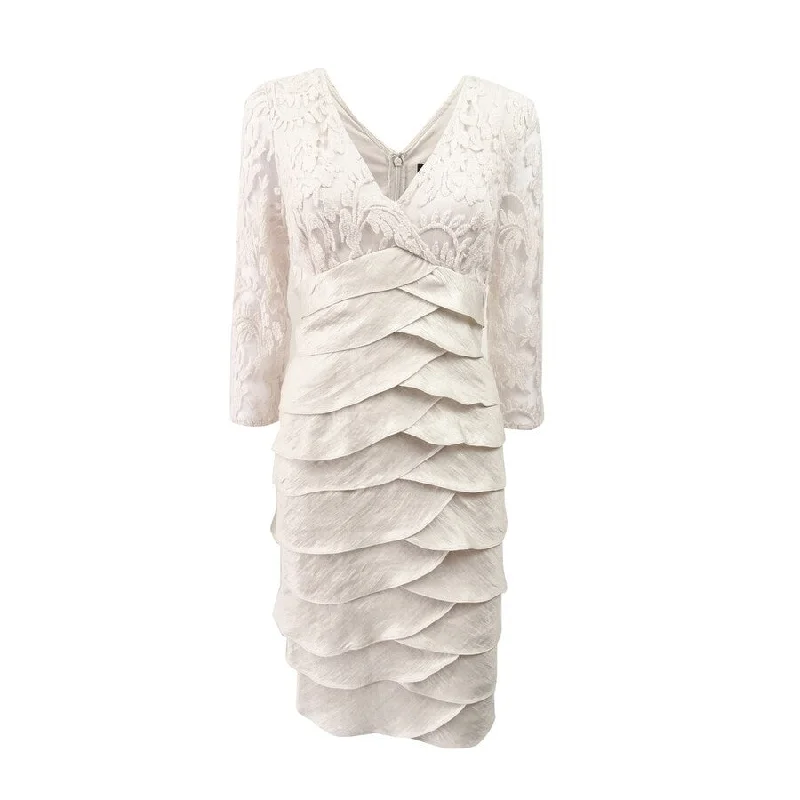 Mega Sale long-sleeve floral dressAdrianna Papell Women's Shimmer Shutter Tuck Lace Sheath Dress (6, Powder) Mega Sale long-sleeve floral dressAdrianna Papell Women's Shimmer Shutter Tuck Lace Sheath Dress (6, Powder)