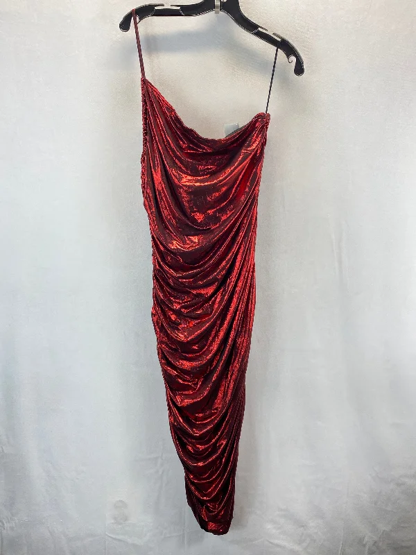 Savings Event comfy dressDress Party Midi By Fashion Nova In Red, Size: 2x