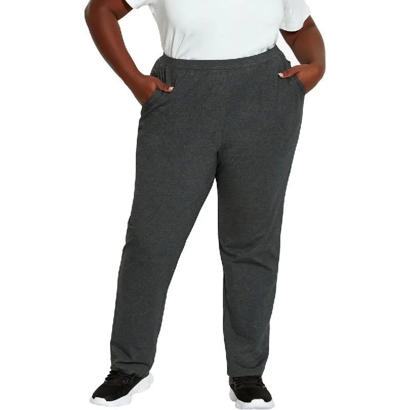 Instant Savings Leisure Womens Heathered High Rise Sweatpants