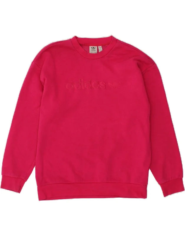 Buy Now ADIDAS Womens Oversized Graphic Sweatshirt Jumper UK 8 Small  Pink