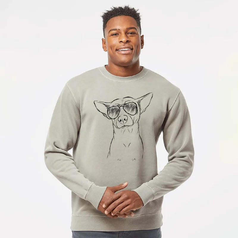 Price Cut athletic casual sweatshirtAviator Yogi the Mixed Breed - Unisex Pigment Dyed Crew Sweatshirt Price Cut athletic casual sweatshirtAviator Yogi the Mixed Breed - Unisex Pigment Dyed Crew Sweatshirt
