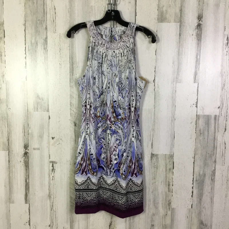 Crazy Savings chic shift dressDress Casual Short By White House Black Market In Purple & White, Size: S Crazy Savings chic shift dressDress Casual Short By White House Black Market In Purple & White, Size: S
