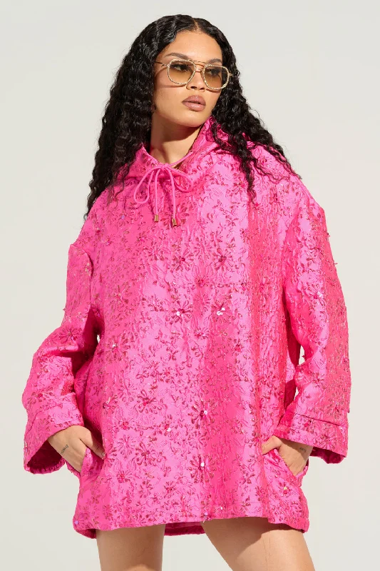 Clearance Event WOKE UP LIKE THIS BROCADE SWEATSHIRT DRESS