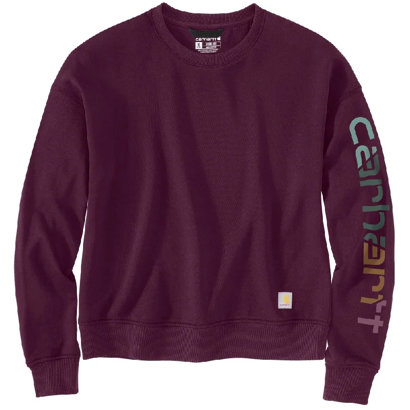 Instant Discount 'Carhartt' Women's Sleeve Graphic Sweatshirt - Eggplant
