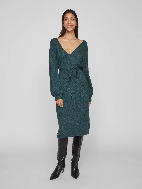Value Deals luxury dressIrena v neck knit dress