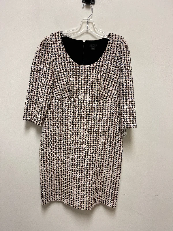 Exclusive Offers draped dressDress Work By Ann Taylor In Plaid Pattern, Size: Petite L