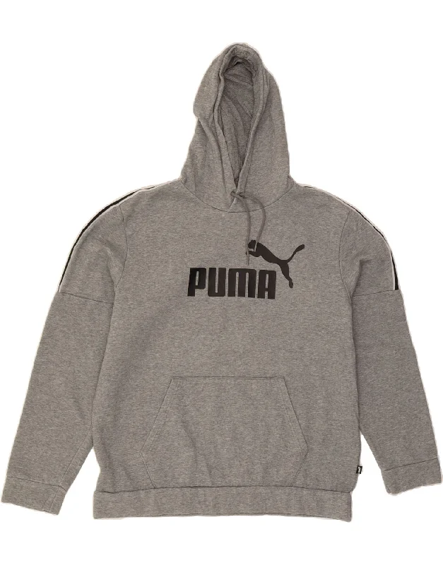 TIME-Limited Offer PUMA Mens Graphic Hoodie Jumper XL Grey Cotton