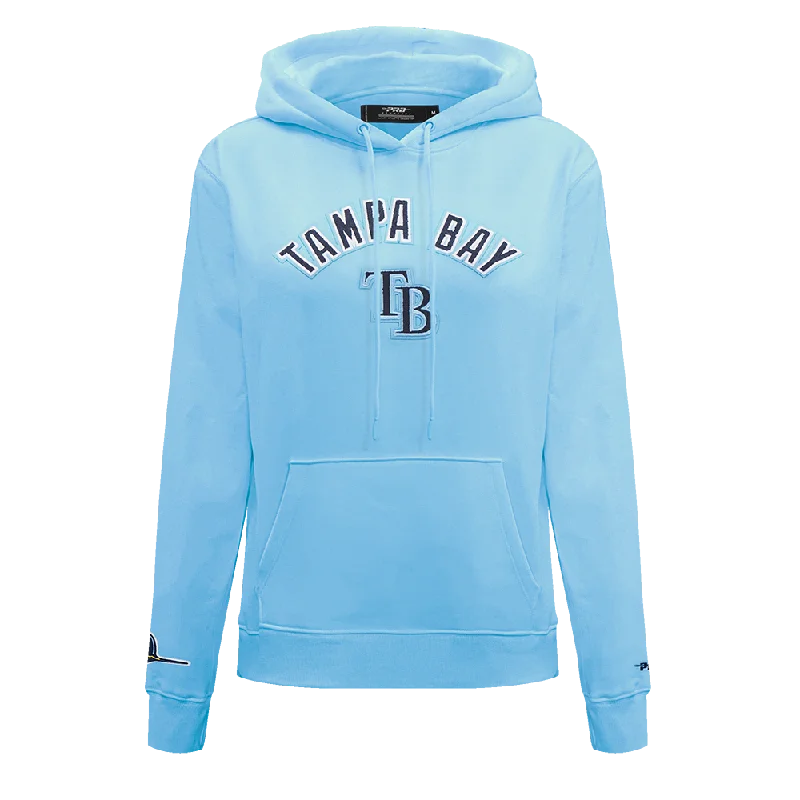Holiday Sale MLB TAMPA BAY RAYS CLASSIC WOMEN'S FLC PO HOODIE (UNIVERSITY BLUE)
