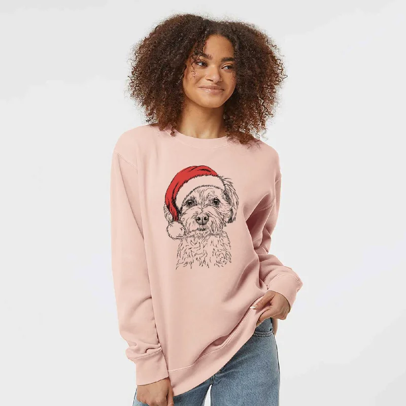 Crazy Savings fitted workout hoodieSanta Wyatt the Coton de Tulear - Unisex Pigment Dyed Crew Sweatshirt Crazy Savings fitted workout hoodieSanta Wyatt the Coton de Tulear - Unisex Pigment Dyed Crew Sweatshirt
