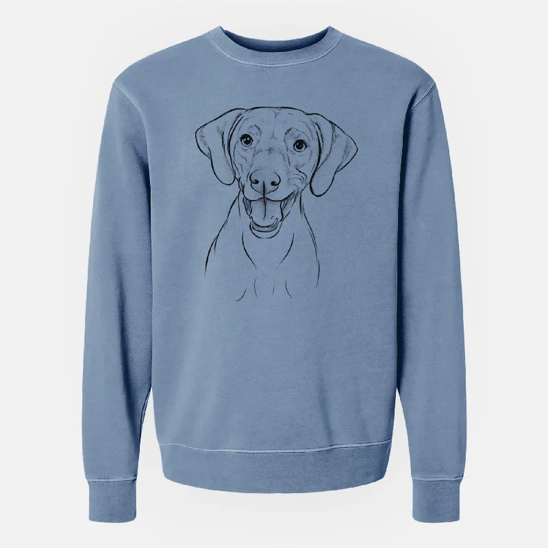 Loyalty Reward high-end athletic hoodieBare Ruby the Vizsla - Unisex Pigment Dyed Crew Sweatshirt Loyalty Reward high-end athletic hoodieBare Ruby the Vizsla - Unisex Pigment Dyed Crew Sweatshirt