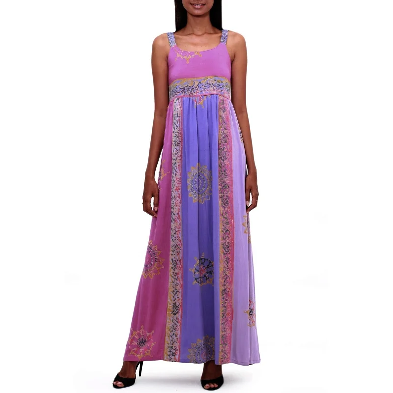 Price Slash trendy dressNOVICA Batik rayon sundress Balinese Cover
