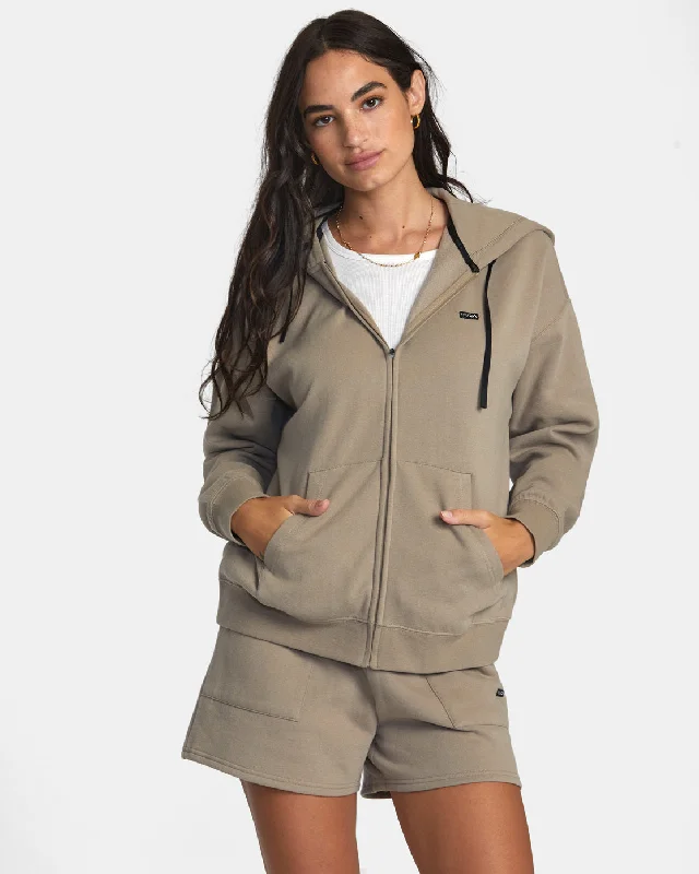 New Markdowns Sunday Hooded Base Layer Top - Dark Khaki