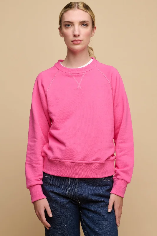 Midnight Madness Women's Raglan Sweatshirt - Fuchsia Pink