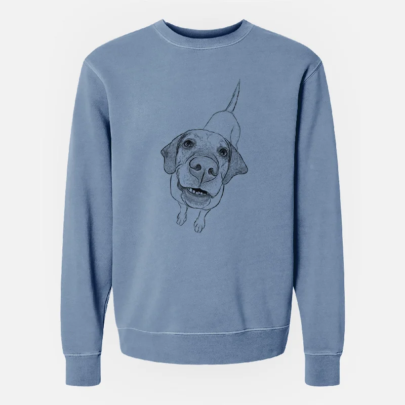 Weekend Special fitted workout sweatshirtBare Oquirrh the Vizsla - Unisex Pigment Dyed Crew Sweatshirt Weekend Special fitted workout sweatshirtBare Oquirrh the Vizsla - Unisex Pigment Dyed Crew Sweatshirt