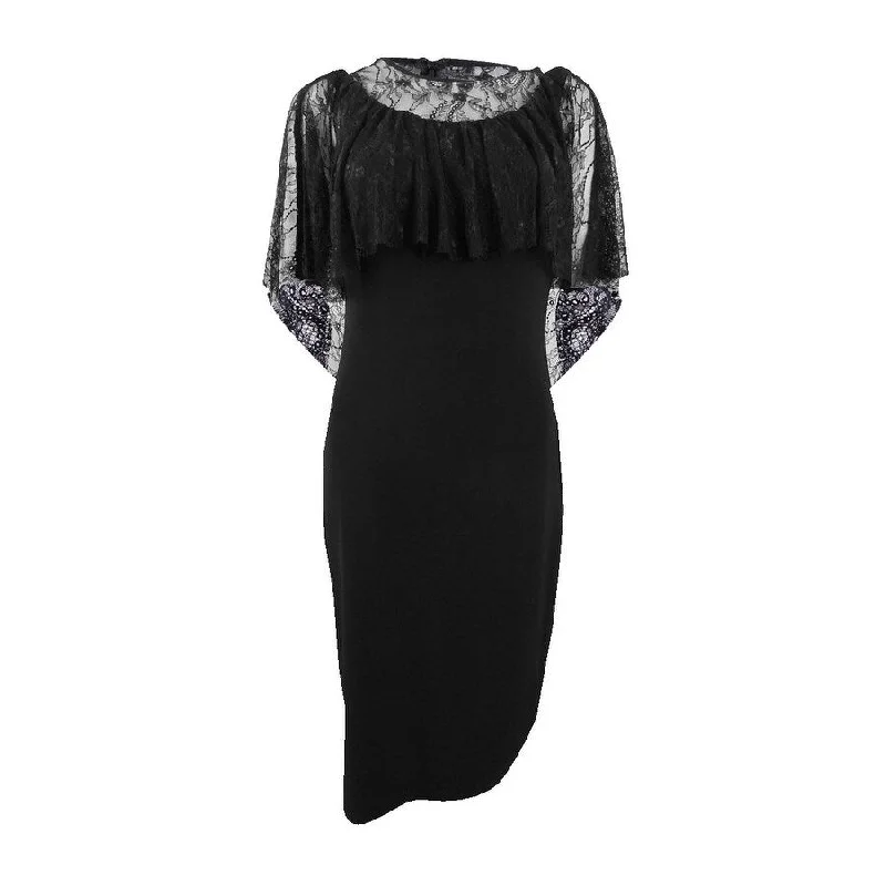 Members Only trendy dressLauren by Ralph Lauren Women's Lace-Overlay Dress