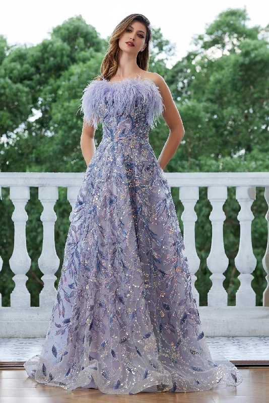 Final Clearance stylish party dressDELLA COUTURE 36029 DRESS
