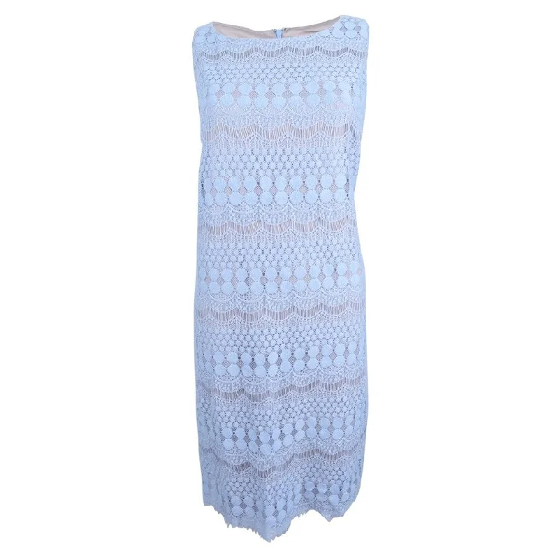 Midnight Madness shift dressJessica Howard Women's Medallion Lace Sheath Dress