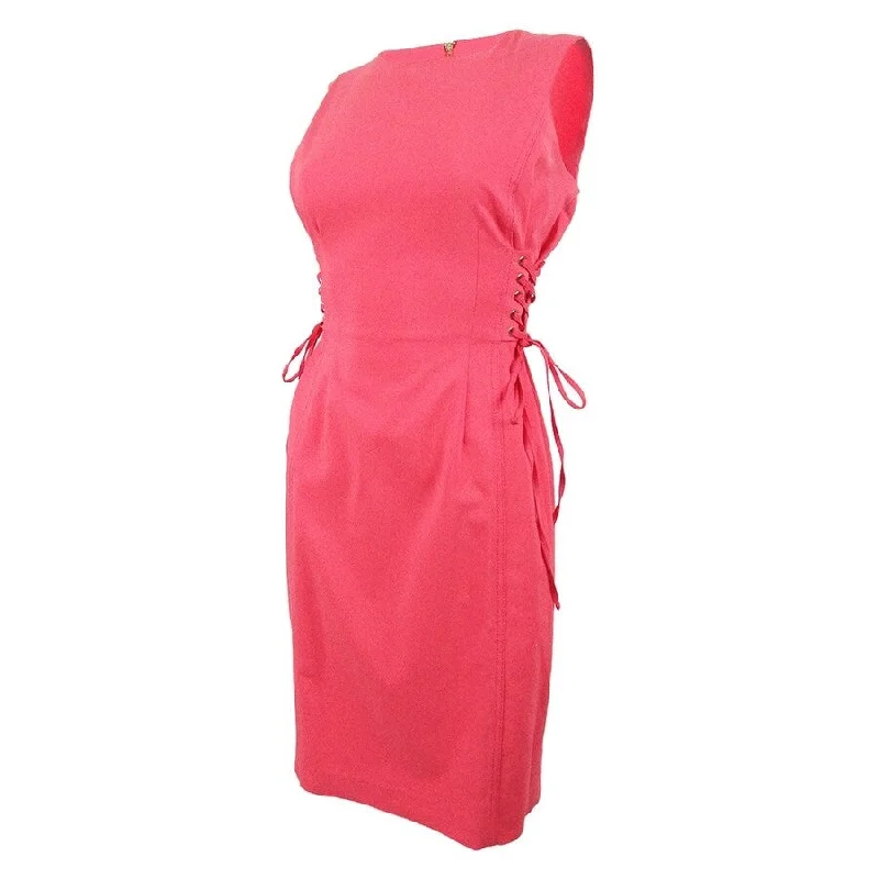 Deep Discounts ruffle dressCalvin Klein Women's Cotton Lace-Up Corset Dress (4, Watermelon) Deep Discounts ruffle dressCalvin Klein Women's Cotton Lace-Up Corset Dress (4, Watermelon)