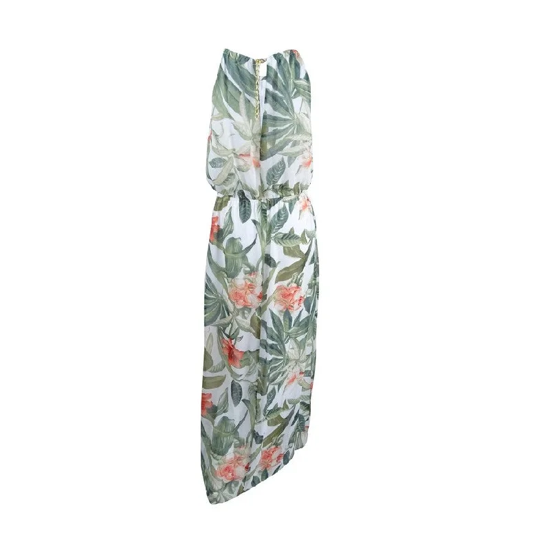 Clearance Items trendy dressConnected Women's Printed Chain-Link Maxi Dress
