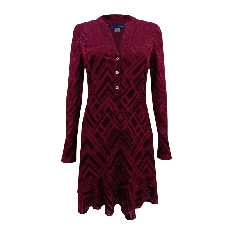 Midnight Madness statement dressTommy Hilfiger Women's Printed Burnout Dress