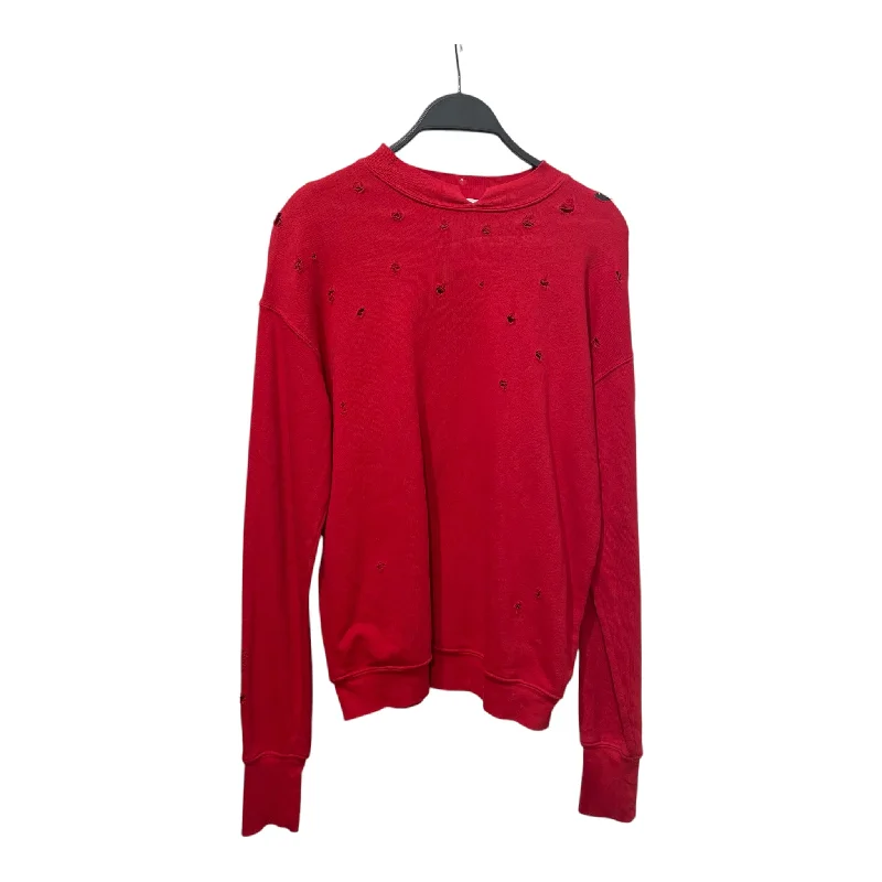 Act Fast Helmut Lang/Sweatshirt/S/Cotton/RED/HOLES DETAILS