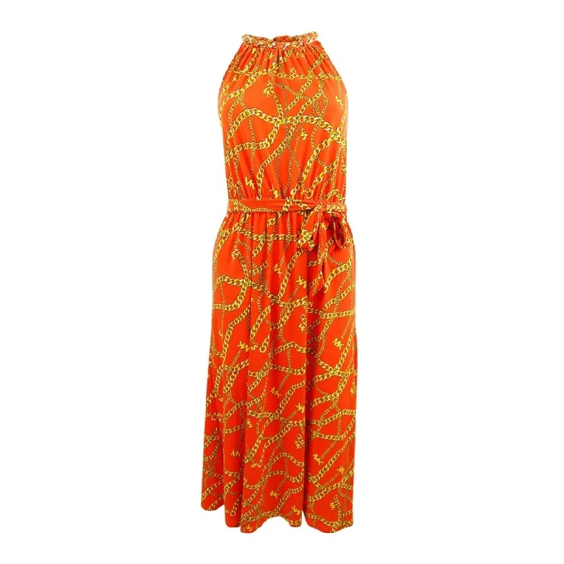 Don't Wait mini dressMICHAEL Michael Kors Women's Chain-Print Chain Midi Dress (S, Optic Orange) Don't Wait mini dressMICHAEL Michael Kors Women's Chain-Print Chain Midi Dress (S, Optic Orange)