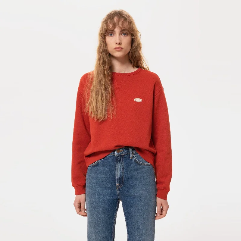 Markdowns Oda Badge Sweatshirt (Rosso)