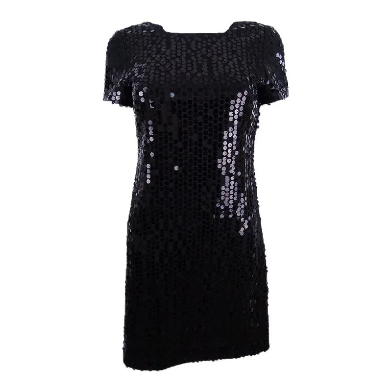 Take Advantage trendy mini dressCalvin Klein Women's Sequined Sheath Dress (2, Black) Take Advantage trendy mini dressCalvin Klein Women's Sequined Sheath Dress (2, Black)