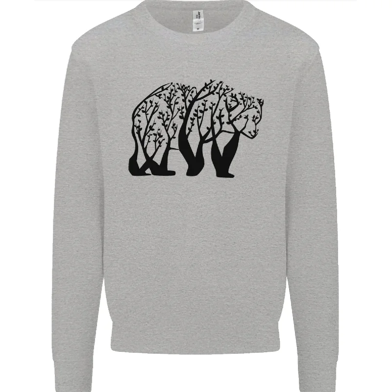 Super Deal fashionable workout wearBear Tree Animal Ecology Mens Sweatshirt Jumper