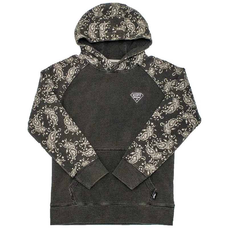 Hot Deal 'Hooey' Women's "Rope Like A Girl" Hoody - Dark Grey