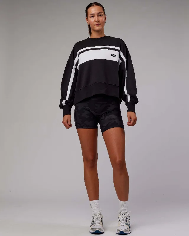 Don't Miss Intercept Sweater - Black-White