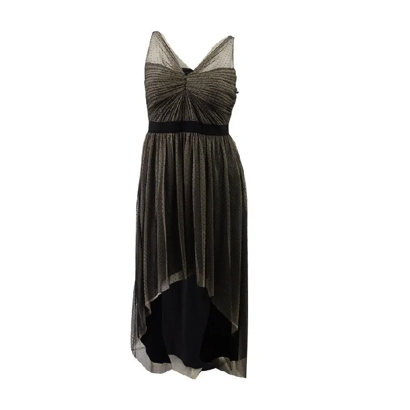 Can't Miss elegant maxi dressAdrianna Papell Women's Glitter Tulle High-Low Gown