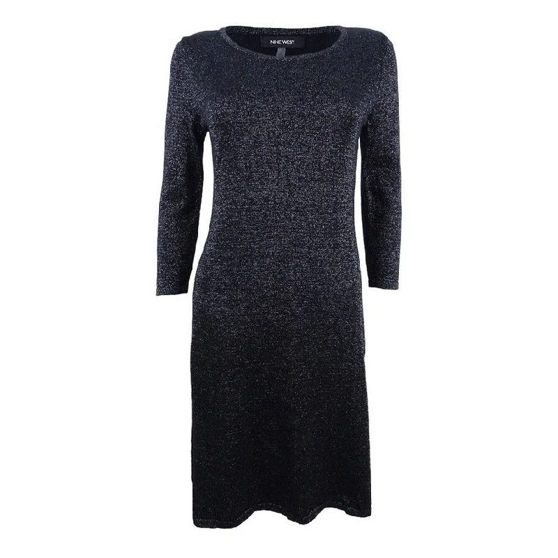 Sneak Peek Sale bodycon dressNine West Women's Metallic Sheath Dress (S, Black/Silver) Sneak Peek Sale bodycon dressNine West Women's Metallic Sheath Dress (S, Black/Silver)