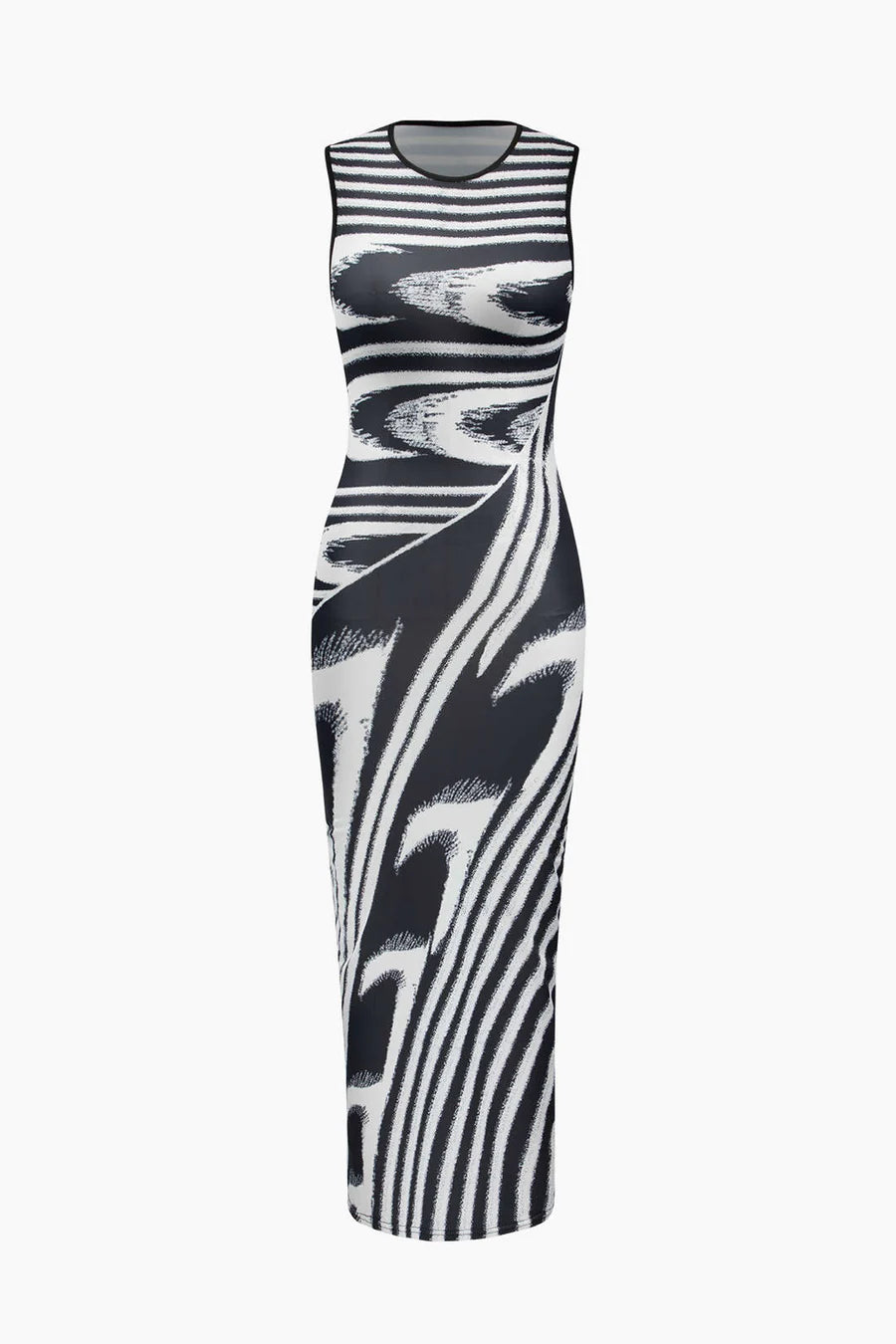 Discount Extravaganza classic fit-and-flare dressA&A Abstract Monochrome Sleeveless Maxi Dress Discount Extravaganza classic fit-and-flare dressA&A Abstract Monochrome Sleeveless Maxi Dress
