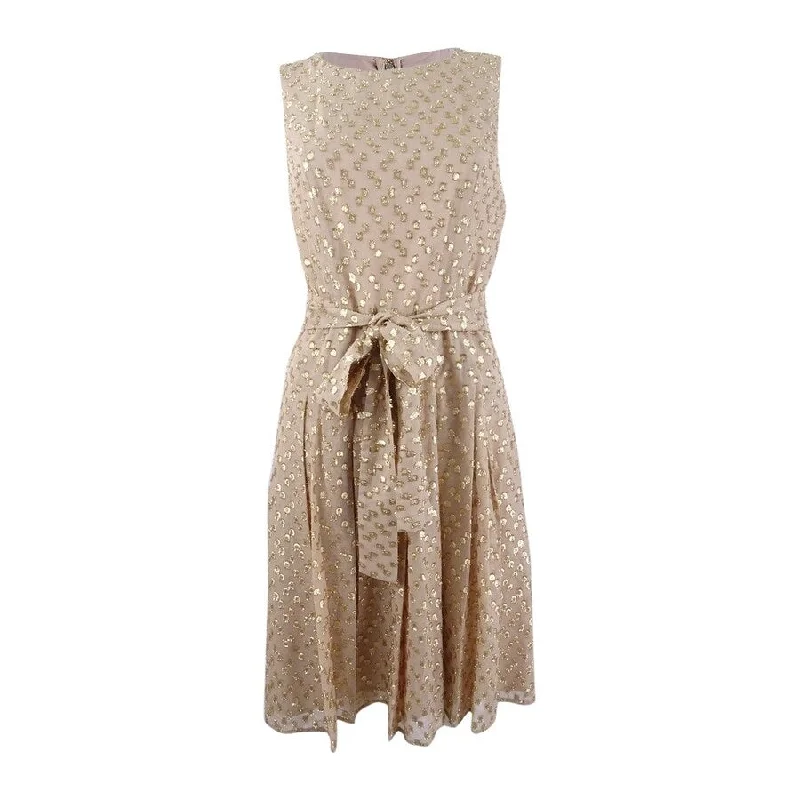 Super Deal boho dressTommy Hilfiger Women's Self-Tie Metallic Dot Fit & Flare Dress Super Deal boho dressTommy Hilfiger Women's Self-Tie Metallic Dot Fit & Flare Dress