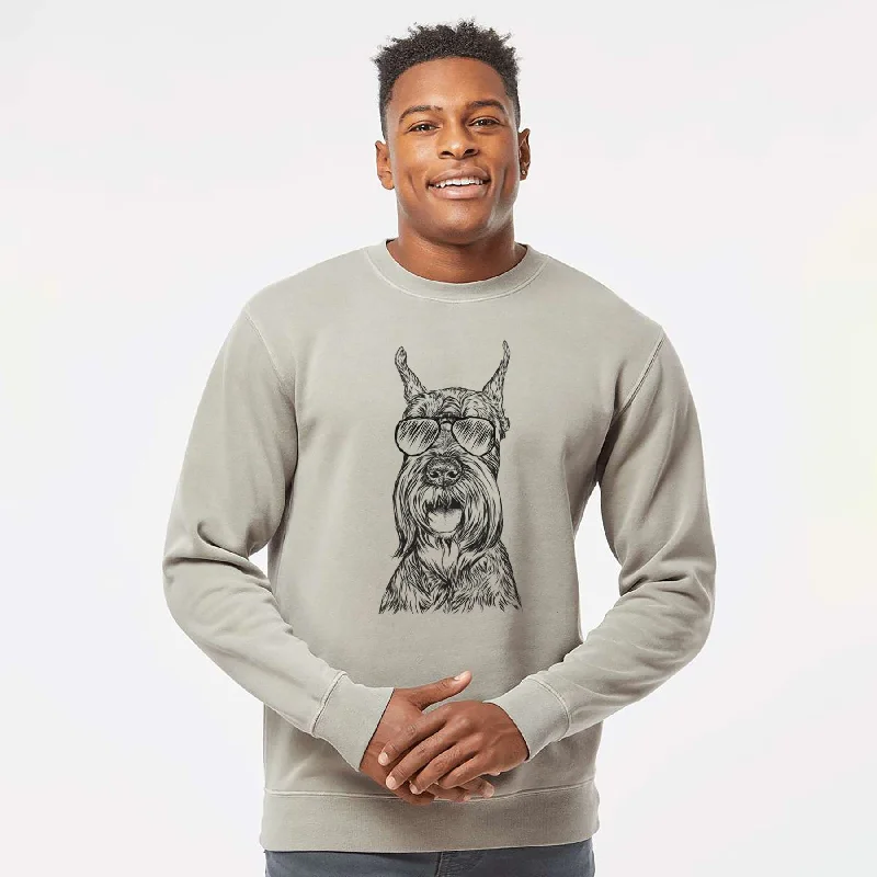 Best Bargains urban sports sweatshirtAviator Zuri the Giant Schnauzer - Unisex Pigment Dyed Crew Sweatshirt Best Bargains urban sports sweatshirtAviator Zuri the Giant Schnauzer - Unisex Pigment Dyed Crew Sweatshirt