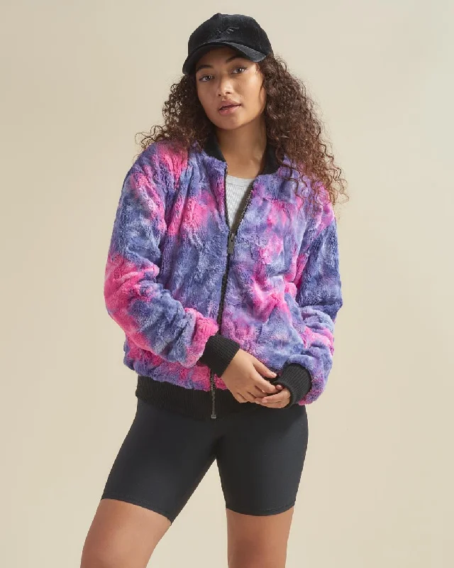 Anniversary Sale Women's Colorful Faux Fur Jacket | Cotton Candy Kitty