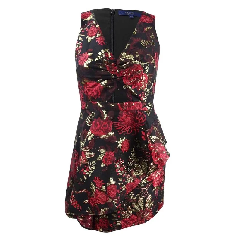 Epic Deals stylish dressRachel Rachel Roy Women's Asymmetrical Peplum Dress (8, Black Combo)