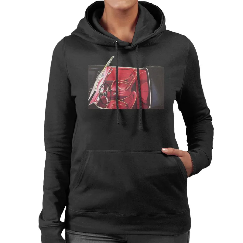 Super Sale premium zip-up hoodieAustin Healey View Of Seats British Motor Heritage Women's Hooded Sweatshirt