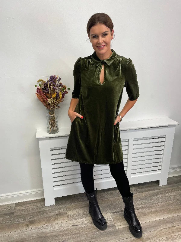 Huge Discounts t-shirt dressPEEP MINI DRESS (GREEN)