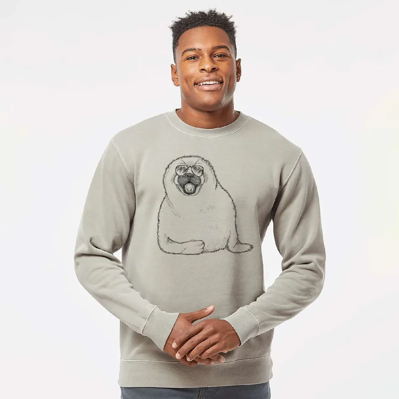 Exclusive Deal oversized gym sweatshirtAviator Bub the Harp Seal - Unisex Pigment Dyed Crew Sweatshirt Exclusive Deal oversized gym sweatshirtAviator Bub the Harp Seal - Unisex Pigment Dyed Crew Sweatshirt