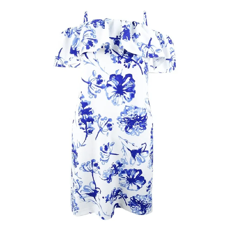 Early Access minimalistic dressLauren by Ralph Lauren Women's Cold-Shoulder Floral Crepe Dress Early Access minimalistic dressLauren by Ralph Lauren Women's Cold-Shoulder Floral Crepe Dress
